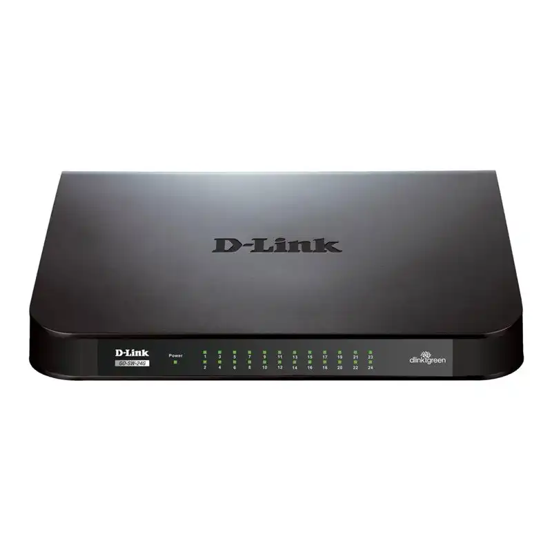 D-Link - Commutateur - non géré - 24 x 10 - 100 - 1000 - de bureau (GO-SW-24G)_1